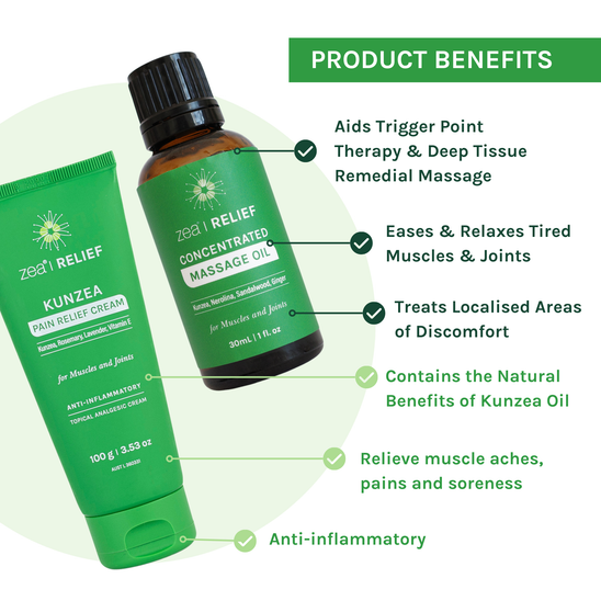 Concentrated Combo - Extra Strength Kunzea Cream and Massage Oil