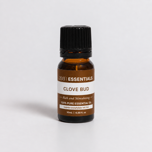 Clove Bud Essential Oil 10mL bottle, front view