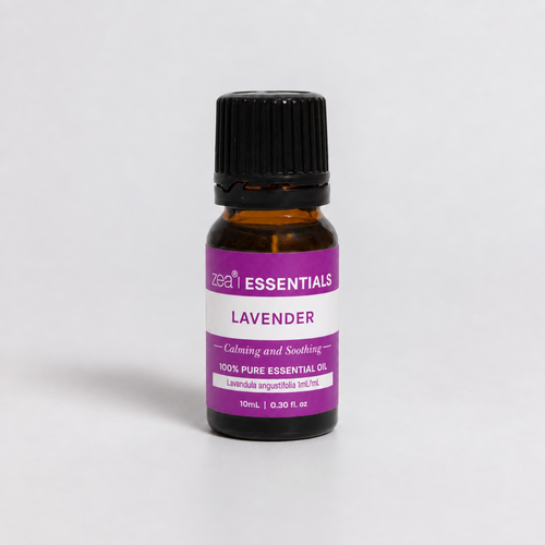 Lavender Essential Oil 10mL bottle, front view